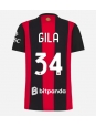 Ženske Nogometnih dresov AC Milan Mario Gila #34 Domači 2026-27 Kratki rokavi Ženske Nogometnih dresov AC Milan Mario Gila #34 Domači 2026-27 Kratki rokavi